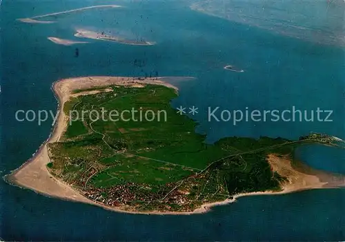 AK / Ansichtskarte Borkum_Nordseebad Fliegeraufnahme Borkum_Nordseebad