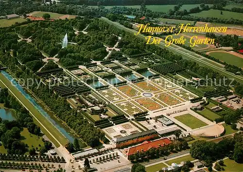AK / Ansichtskarte Herrenhausen_Hannover Der Grosse Garten Fliegeraufnahme Herrenhausen Hannover