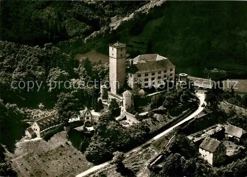 AK / Ansichtskarte Neckarmuehlbach Burg Guttenberg Fliegeraufnahme Neckarmuehlbach
