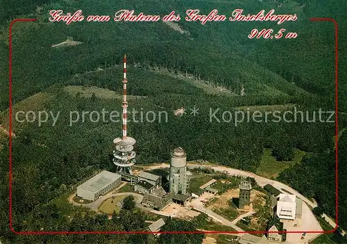 AK / Ansichtskarte Brotterode Fliegeraufnahme mit Gr Inselsberg und Berggasthof Stadt Gotha Brotterode