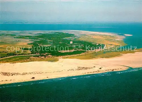 AK / Ansichtskarte St_Peter Ording Fliegeraufnahme mit breiter Sandbank St_Peter Ording