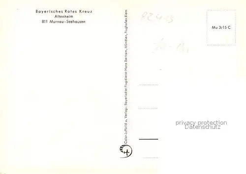 AK / Ansichtskarte Seehausen_Staffelsee Fliegeraufnahme Altenheim Seehausen_Staffelsee