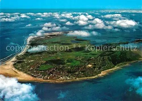 AK / Ansichtskarte Borkum_Nordseebad Nordseeinsel Fliegeraufnahme Borkum_Nordseebad