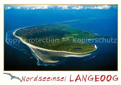 AK / Ansichtskarte Langeoog_Nordseebad Nordseeinsel Fliegeraufnahme Langeoog_Nordseebad