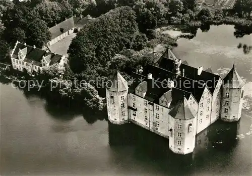 AK / Ansichtskarte Gluecksburg_Ostseebad Schloss Fliegeraufnahme Gluecksburg_Ostseebad