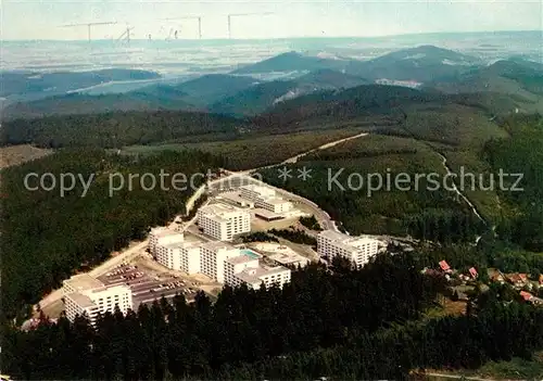 AK / Ansichtskarte Hahnenklee Bockswiese_Harz Hochwald Ferienpark Fliegeraufnahme Hahnenklee Bockswiese