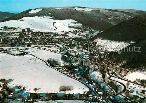 AK / Ansichtskarte Willingen_Sauerland Kneipp Heilbad Kurort Wintersportplatz Viadukt Fliegeraufnahme Willingen_Sauerland