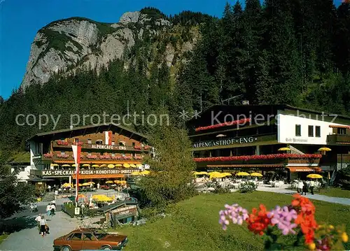 AK / Ansichtskarte Hinterriss_Tirol Alpengasthof Alpencafe Eng Grosser Ahornboden Hinterriss Tirol