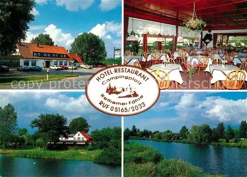 AK / Ansichtskarte Rethem_Aller Hotel Restaurant Campingplatz Rethemer Faehr Rethem_Aller