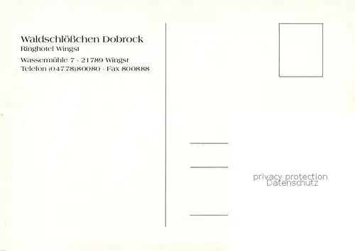 AK / Ansichtskarte Wingst Ringhotel Waldschloesschen Dobrock Schwimmbad Wingst