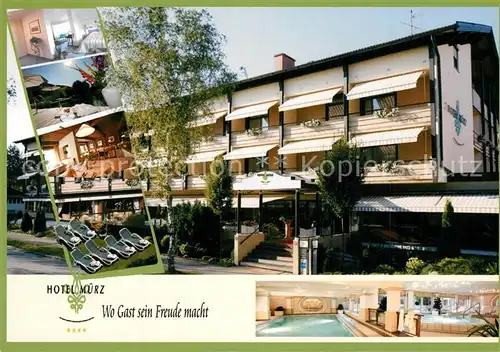 AK / Ansichtskarte Bad_Fuessing Hotel Muerz Schwimmbad Bad_Fuessing