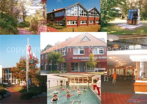 AK / Ansichtskarte St_Peter Ording DRK Nordsee Reha Klinik Goldene Schluessel Schwimmbad St_Peter Ording