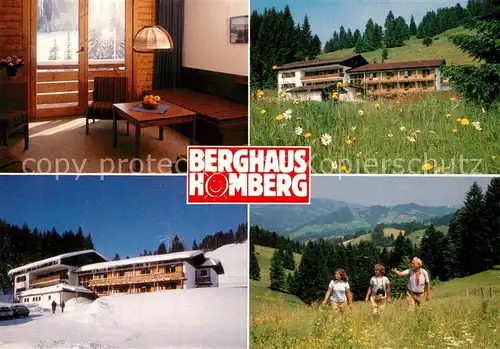 AK / Ansichtskarte Oberstaufen Berghaus Homberg Ferienheim Oberstaufen