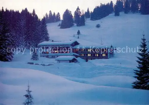 AK / Ansichtskarte Oberstaufen Berghaus Homberg Ferienheim Oberstaufen