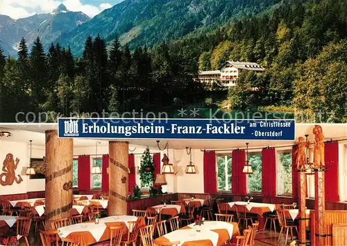 AK / Ansichtskarte Oberstdorf Udli Erholungsheim Franz Fackler Oberstdorf