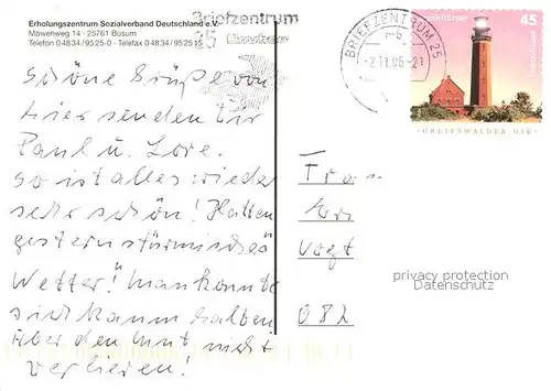 AK / Ansichtskarte Buesum_Nordseebad Erholungszentrum Sozialverband Deuschland e.V. Buesum_Nordseebad