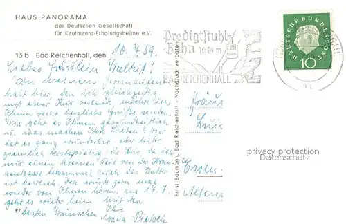 AK / Ansichtskarte Bad_Reichenhall Haus Panorama Alpen Bad_Reichenhall