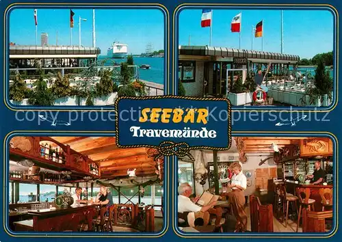 AK / Ansichtskarte Travemuende_Ostseebad Gaststaette Restaurant Seebaer am Hafen Travemuende_Ostseebad
