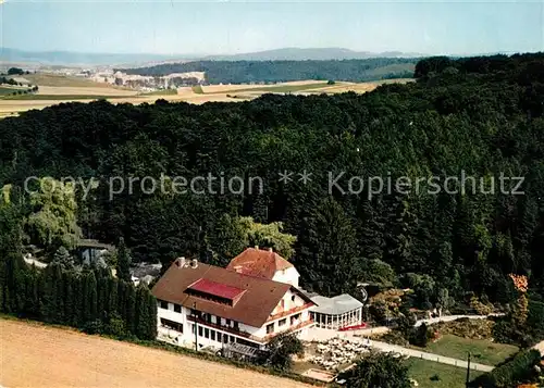 AK / Ansichtskarte Elfenborn_Rinteln Hotel Blumenparadies Fliegeraufnahme Elfenborn Rinteln