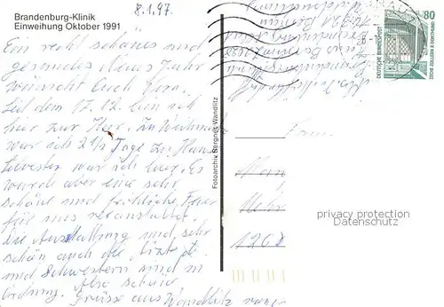 AK / Ansichtskarte Bernau_Berlin Brandenburg Klinik Bernau Berlin