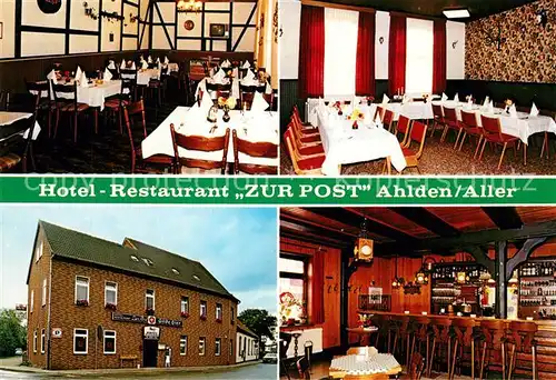 AK / Ansichtskarte Ahlden Hotel Restaurant Zur Post Ahlden