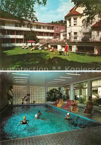 AK / Ansichtskarte Bad_Lauterberg Kneipp Kurheim Weber Hallenbad Bad_Lauterberg