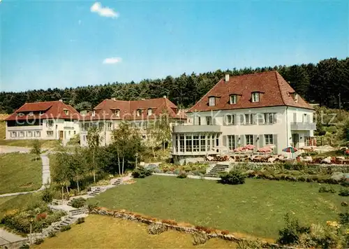 AK / Ansichtskarte Bad_Mergentheim Kurhotel Cafe Am Hexenkreuz Bad_Mergentheim