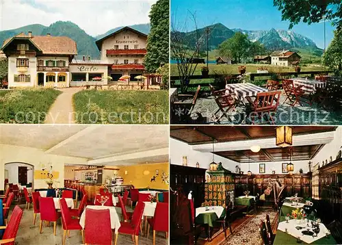 AK / Ansichtskarte Walchsee_Tirol Gasthof Pension Cafe Kramerwirt Terrasse Alpenblick Walchsee Tirol