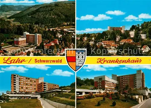 AK / Ansichtskarte Lahr_Baden Stadtbild mit Krankenhaus Lahr_Baden