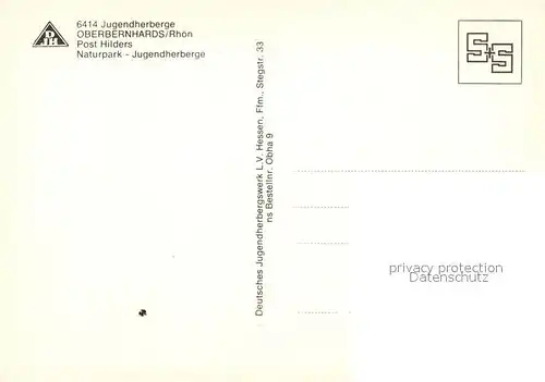 AK / Ansichtskarte Oberbernhards Jugendherberge Naturpark Rhoen Oberbernhards