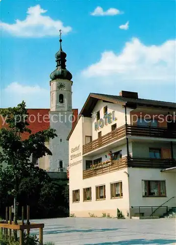 AK / Ansichtskarte Schweitenkirchen Hotel Schweitenkirchener Hof Kirche Schweitenkirchen