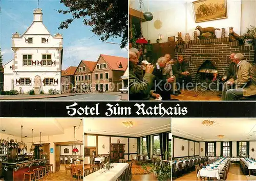 AK / Ansichtskarte Schoeppingen Hotel Zum Rathaus Kaminzimmer Restaurant Schoeppingen