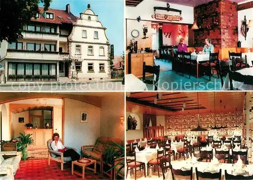 AK / Ansichtskarte Schillingsfuerst Hotel Zapf Restaurant Schillingsfuerst