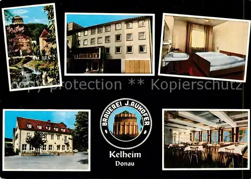 AK / Ansichtskarte Kelheim Brauerei Gasthof Hotel Aukofer Kelheim