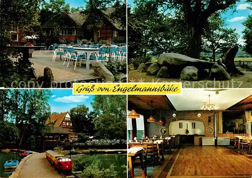 AK / Ansichtskarte Endel_Vechta Ausflugsort Engelmannsbaeke Gaststaette Steindenkmal Endel Vechta