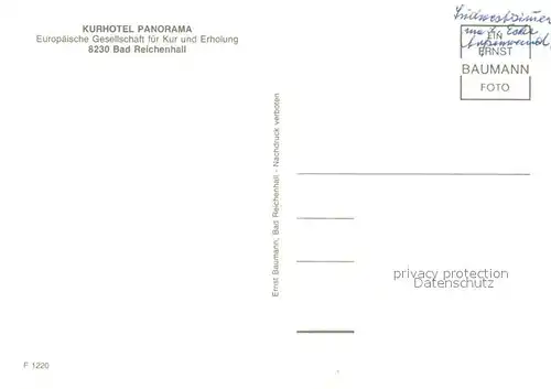AK / Ansichtskarte Bad_Reichenhall Kurhotel Panorama Bad_Reichenhall
