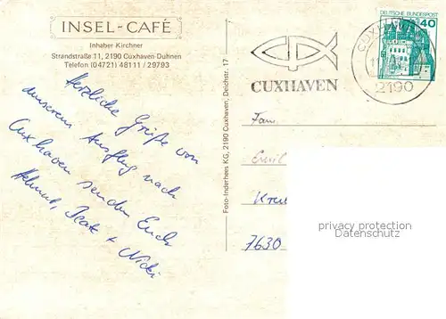 AK / Ansichtskarte Duhnen_Nordsee Insel Cafe Strand Pferderennen im Watt Duhnen Nordsee