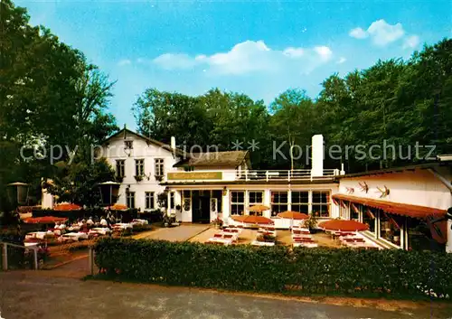 AK / Ansichtskarte Friedrichsruh_Aumuehle Cafe Restaurant Forsthaus Friedrichsruh Terrasse Friedrichsruh_Aumuehle