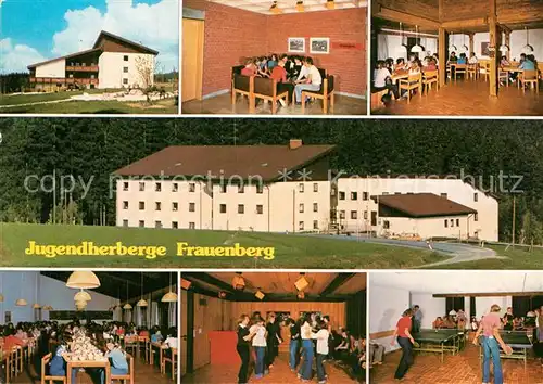 AK / Ansichtskarte Haidmuehle Jugendherberge Frauenberg Speiseraum Tanz Tischtennis Dreisessel Haidmuehle