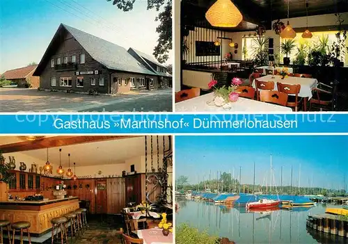 AK / Ansichtskarte Duemmerlohausen Gasthaus Martinshof Duemmersee Hafen Duemmerlohausen