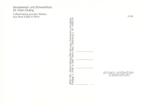AK / Ansichtskarte St_Peter Ording Fliegeraufnahme St_Peter Ording