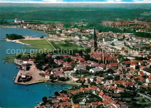 AK / Ansichtskarte Schleswig_Schlei Fliegeraufnahme Schleswig_Schlei