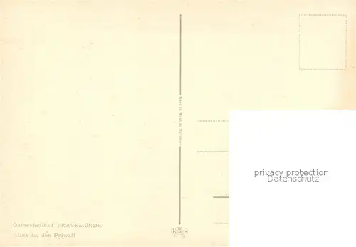 AK / Ansichtskarte Travemuende_Ostseebad Blick auf den Priwall Travemuende_Ostseebad