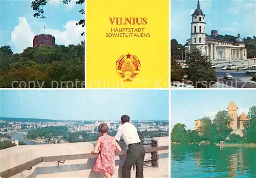 AK / Ansichtskarte Vilnius Gediminas Turm Bildergalerie Trakai Vilnius