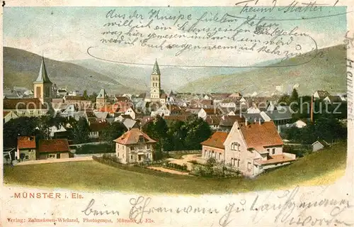 AK / Ansichtskarte Muenster_Elsass Panorama Muenster_Elsass
