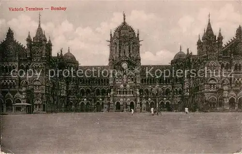 AK / Ansichtskarte Bombay_Mumbai Victoria Terminus Bombay Mumbai