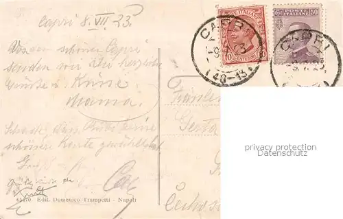 AK / Ansichtskarte Capri Panorama dal Castellone Capri