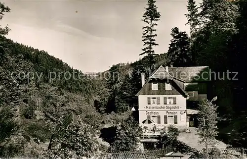 AK / Ansichtskarte Bad_Liebenzell Gasthaus Pension zur Maisenbacher Saegmuehle Bad_Liebenzell