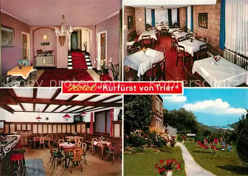 AK / Ansichtskarte Kyllburg_Rheinland Pfalz Hotel Kurfuerst von Trier Restaurant Garten Liegewiese Kyllburg_Rheinland Pfalz