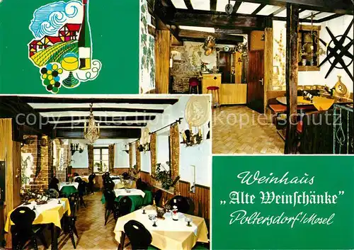 AK / Ansichtskarte Poltersdorf Weinhaus Pension Alte Weinschaenke Poltersdorf